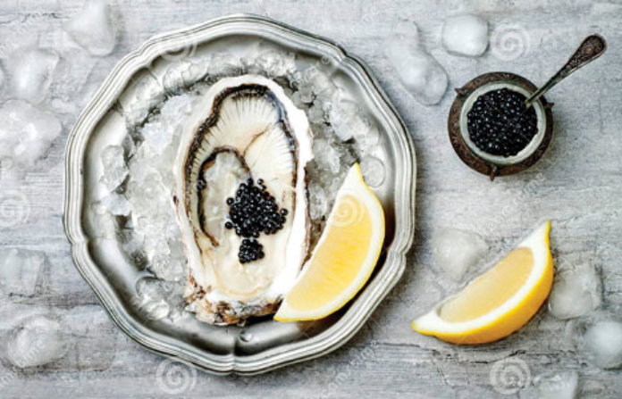 caviar plate
